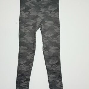 SPANX gray camo camouflage seamless high waisted leggings S